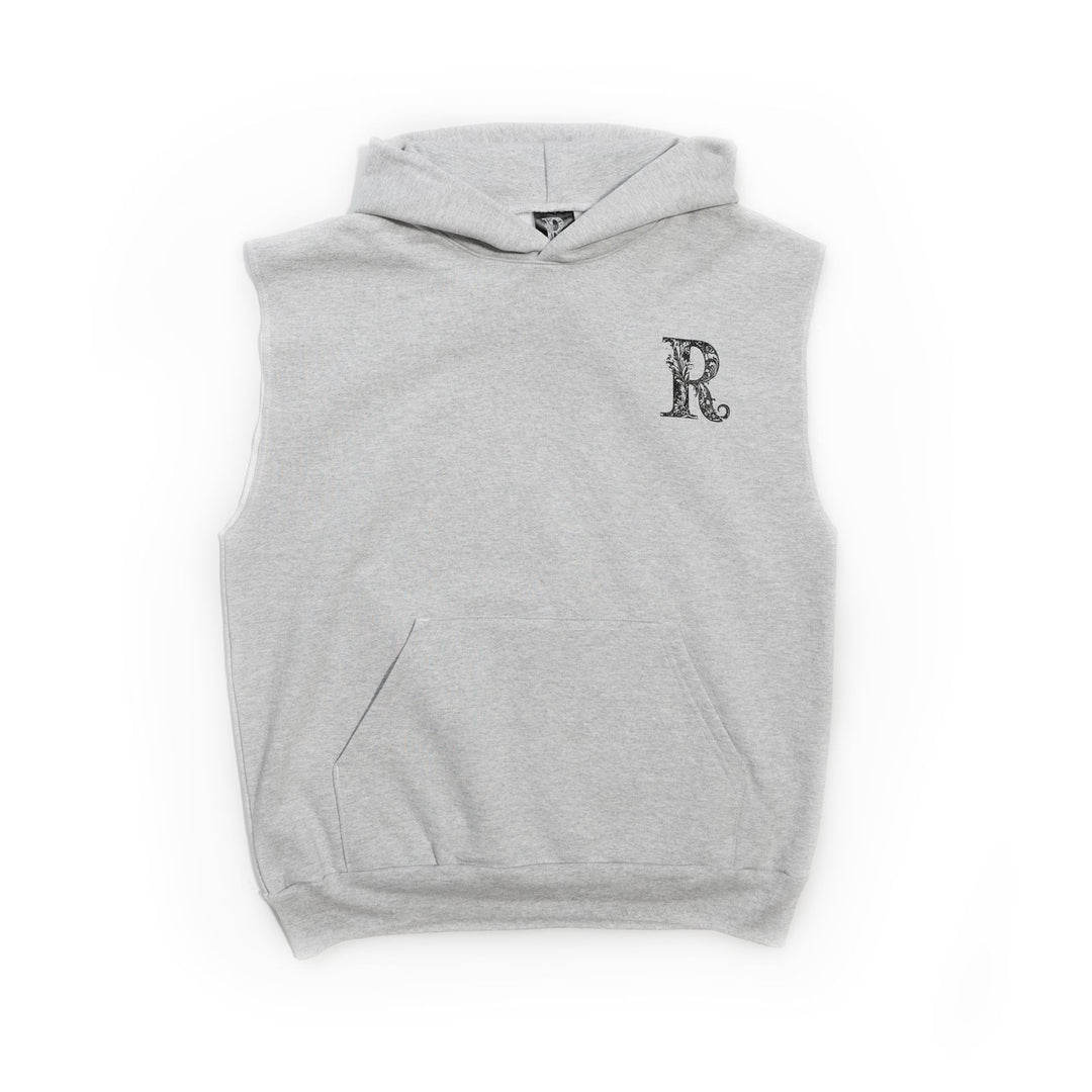 THE MONARCHY HEAVY FLEECE SLEEVELESS HOODIE