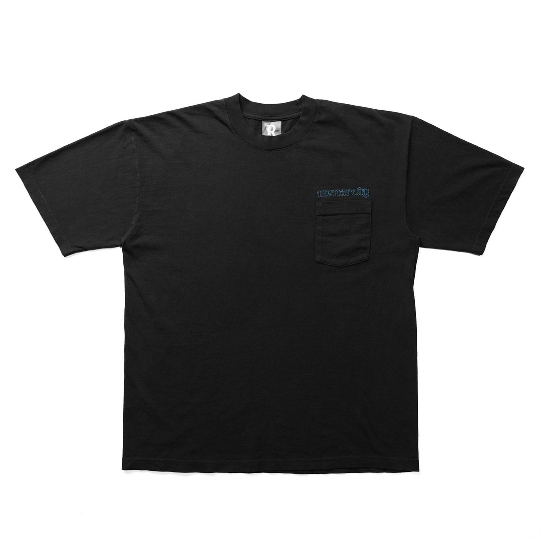 BLACK & TURQUOISE CREST TEE