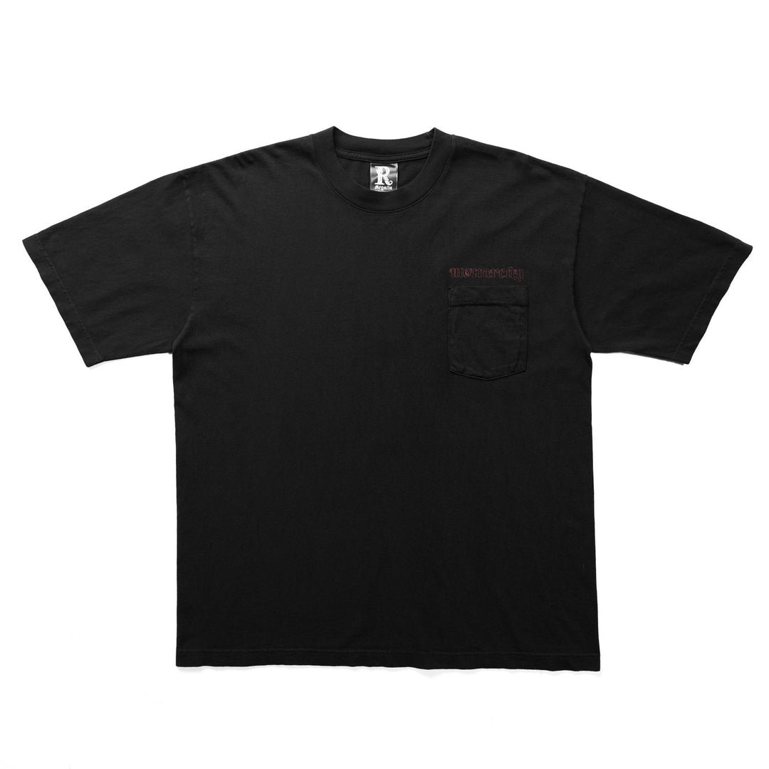 BLACK & BURGUNDY CREST TEE